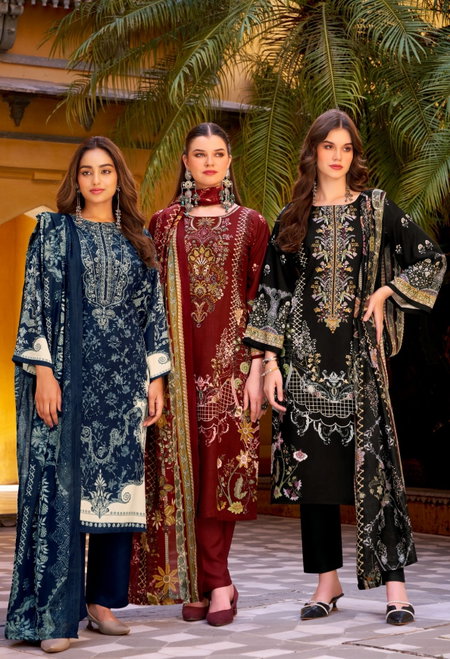Needle Wonder Vol 9 By Romani Cotton Printed Dress Material Wholesale Online